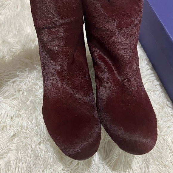 Stuart Weitzman Pony Hair Ankle Booties - Size 8.5 - Picture 5 of 14
